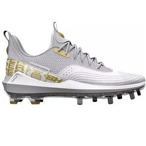New Under Armour Men's Harper 7 Metal Baseball White Cleats